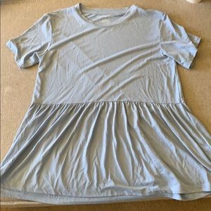 American Eagle sky blue babydoll shirt